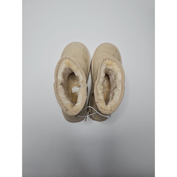 Altar'd State Mini Boots Women's 9M Suede Faux Fur Lined Tan NWT - Picture 6 of 8